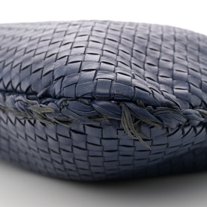 Bottega Veneta Nappa Intrecciato Fuzzy Medium Veneta Hobo Sapphire 10 of 11