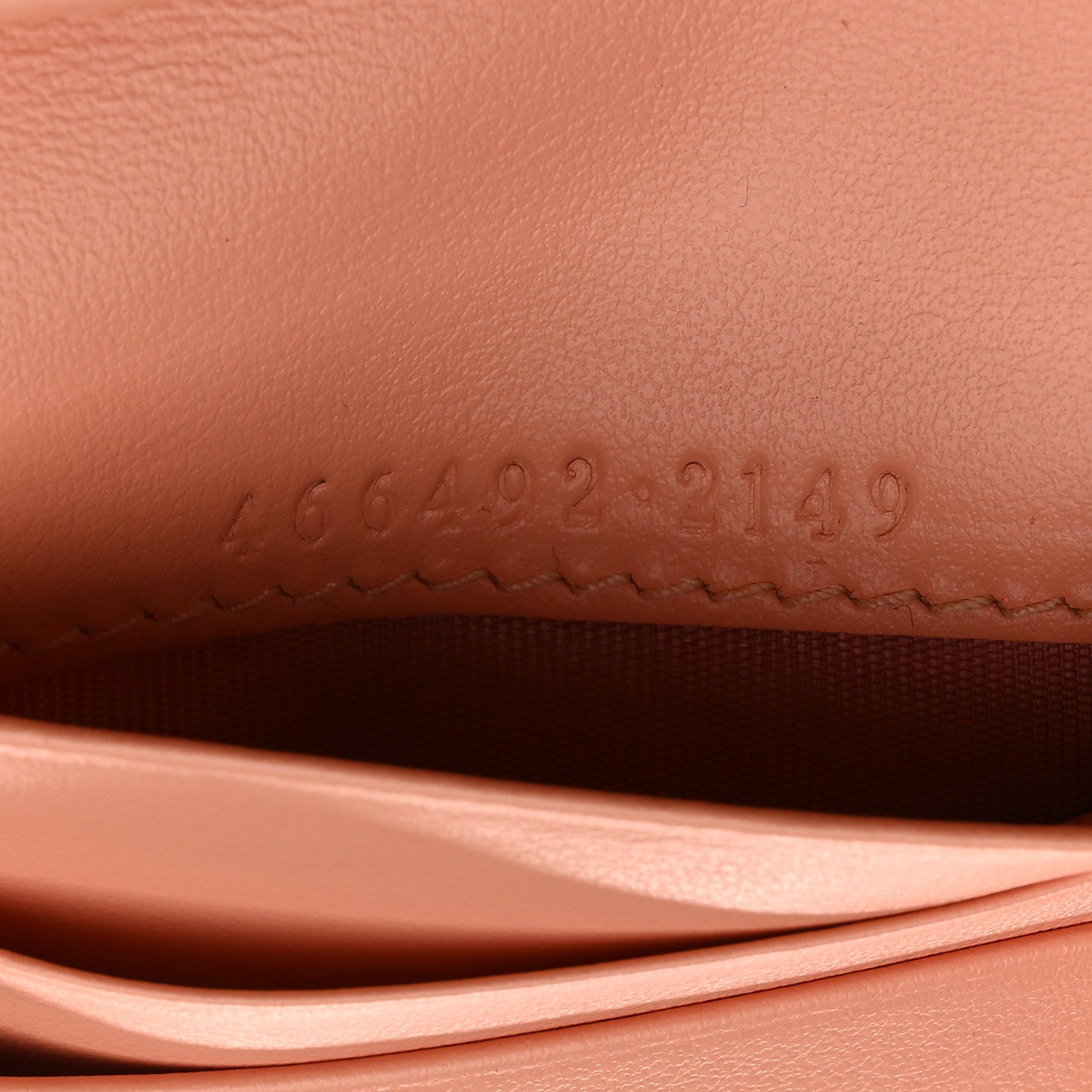 Gucci Calfskin Vertical Ring Matelasse GG Marmont Card Case Wallet Peachy Chic 7 of 8