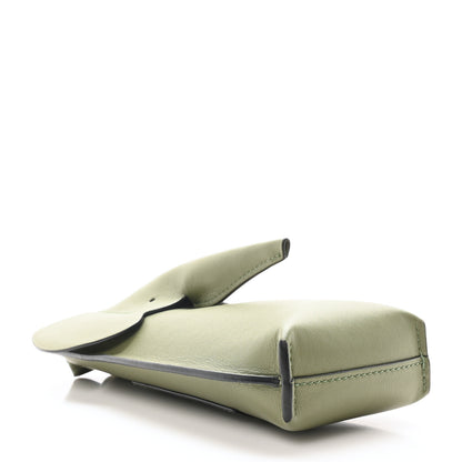 Loewe Calfskin Elephant Pouch Crossbody Bag Avocado 4 of 9