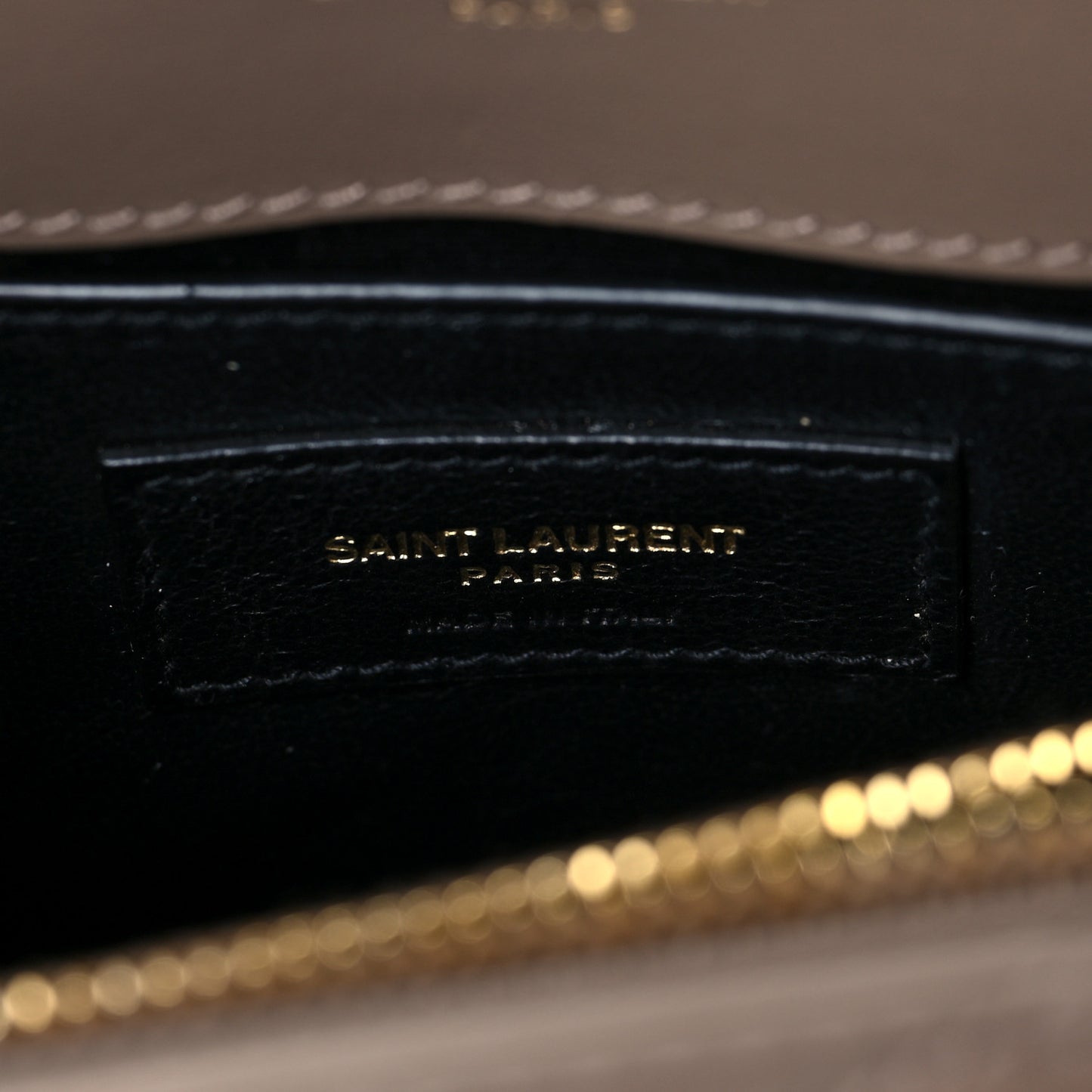 Calfskin Y Quilted Monogram Small Loulou Chain Satchel Taupe