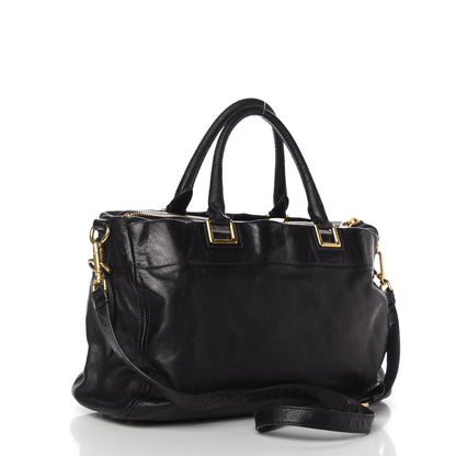 Prada Glace Calf Extra Wide Tote Black 3 of 17