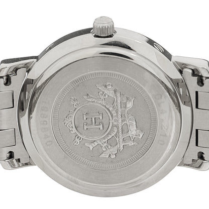Hermes Stainless Steel 24mm Clipper Quartz Watch Pink 4 of 4