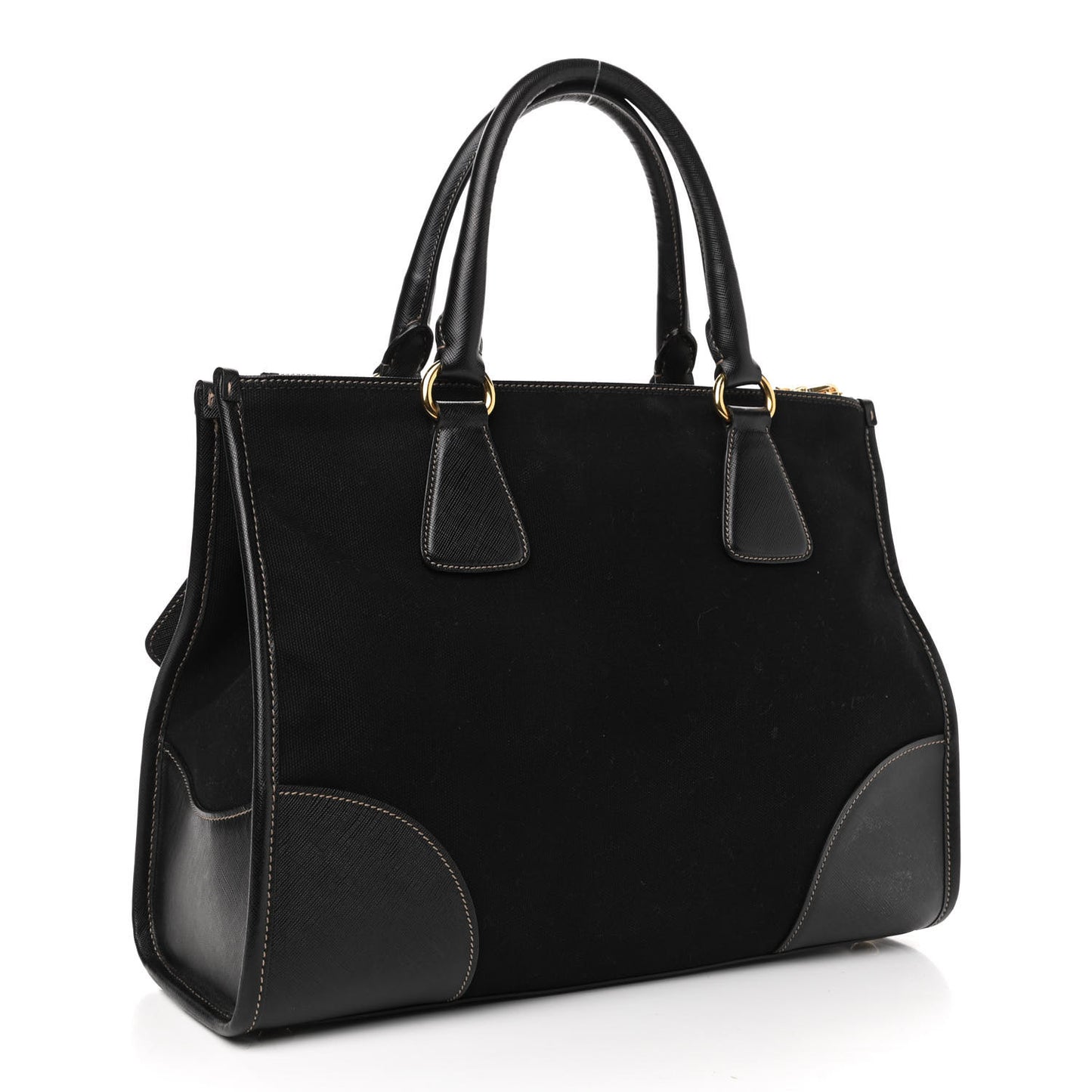 Canapa Saffiano Shoulder Bag Black