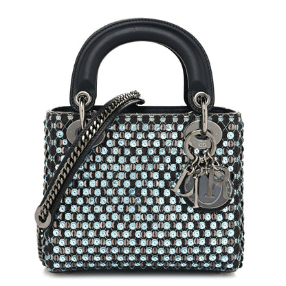 Christian Dior Sequin Embroidery Mini Lady Dior Blue 1 of 9