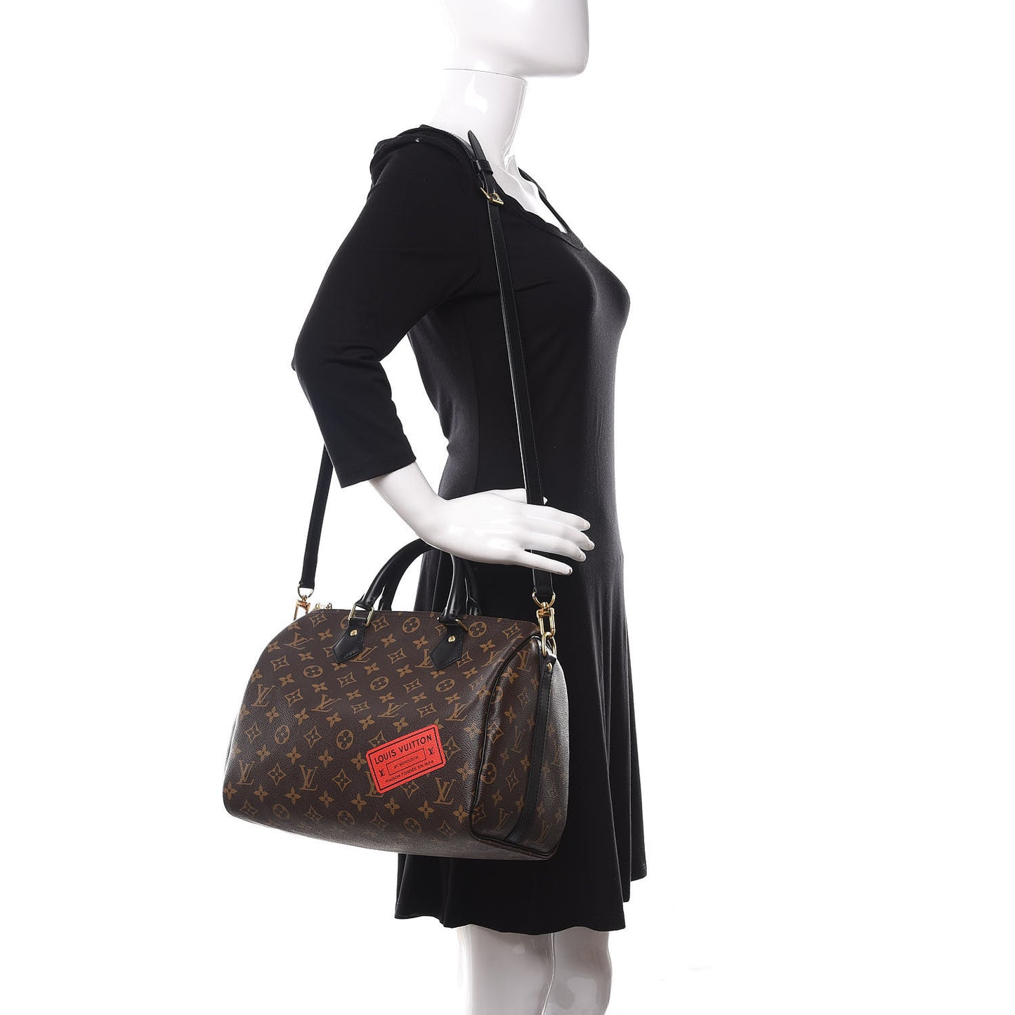 Monogram My World Tour Speedy Bandouliere 30 Black