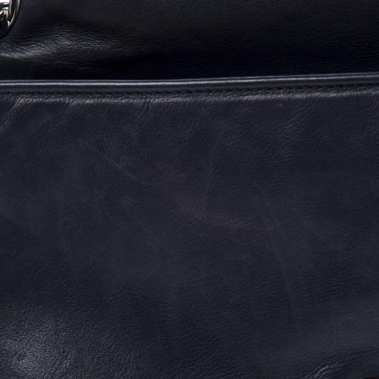 Calfskin Medium On the Bund Flap Navy