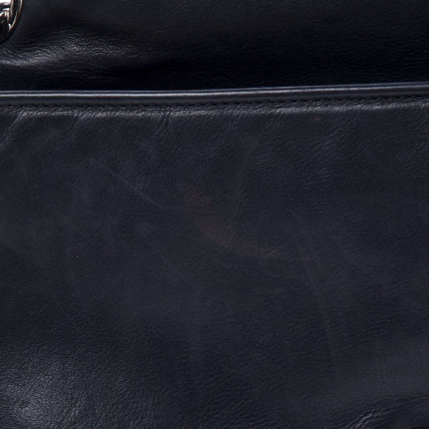 Chanel Calfskin Medium On the Bund Flap Navy 10 of 15