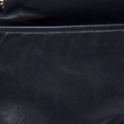 Chanel Calfskin Medium On the Bund Flap Navy 10 of 15