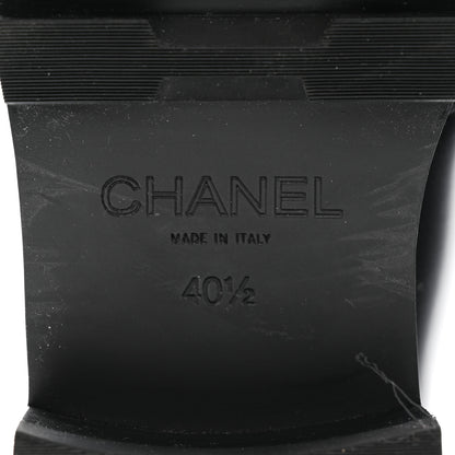 Chanel Calfskin Metal CC Loafers 40.5 Black 8 of 9