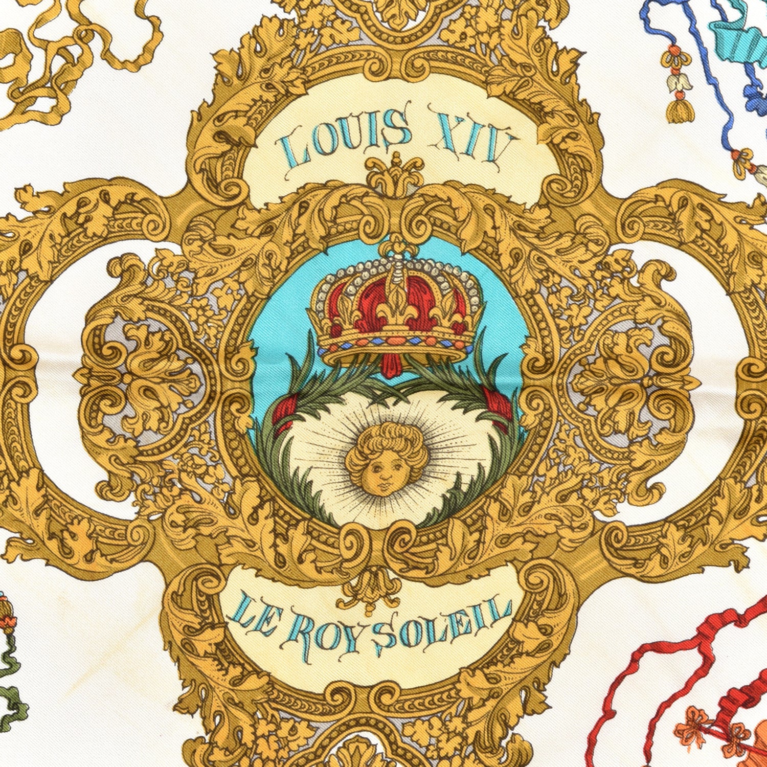 Gucci Silk Le Roy Soleil Print Scarf Multicolor 3 of 3
