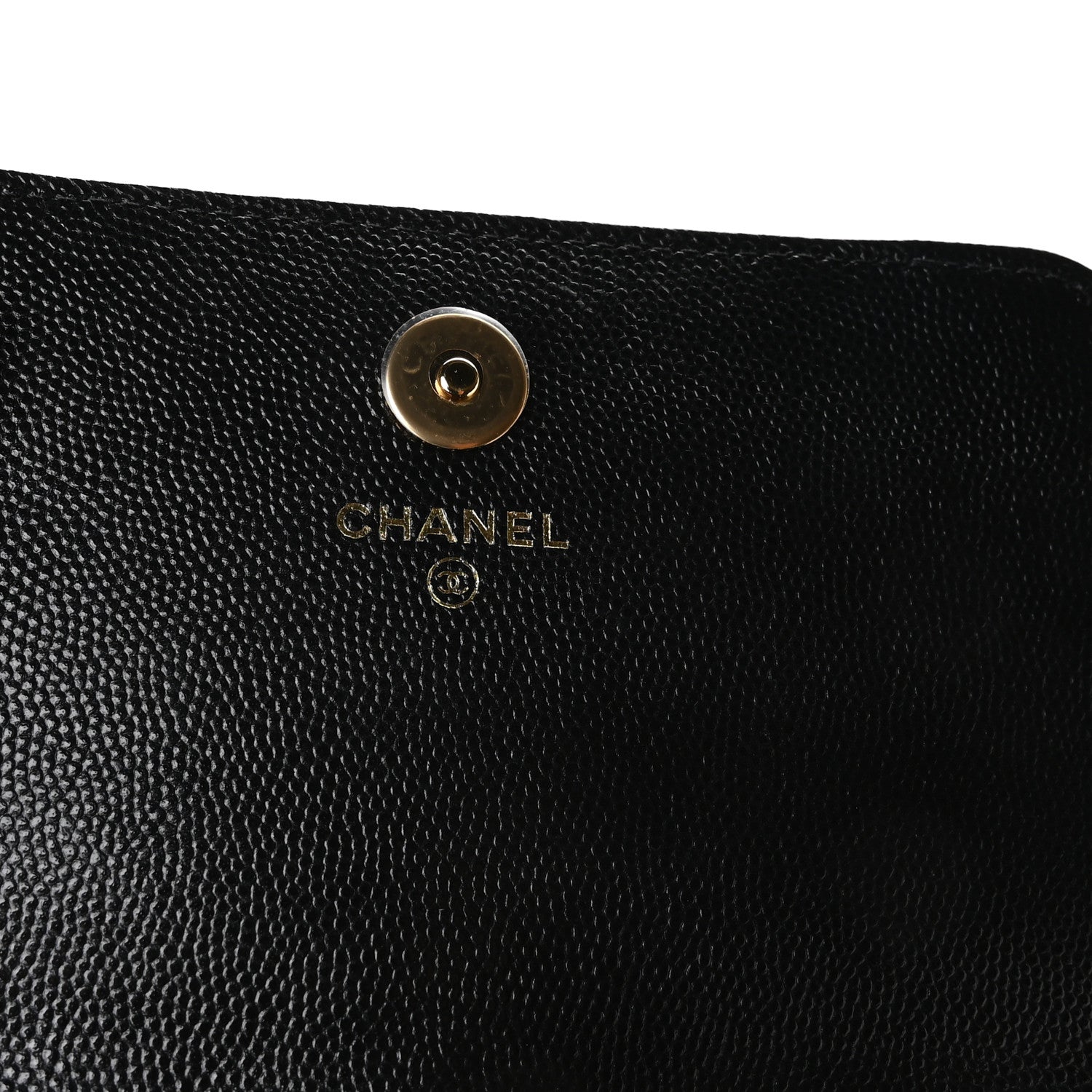 Chanel Caviar Quilted Pocket Twins Clutch With Chain Black 6 of 11