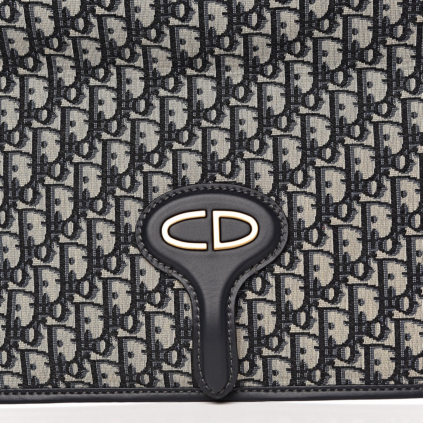 Oblique Fold Over Clutch Blue