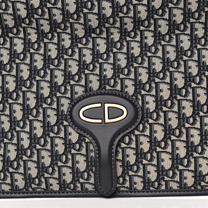 Christian Dior Oblique Fold Over Clutch Blue 12 of 12