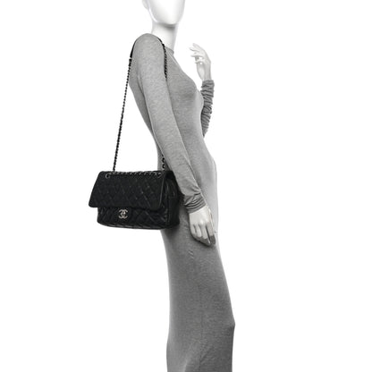 Chanel Caviar Quilted Jumbo Easy Flap Black 2 of 13