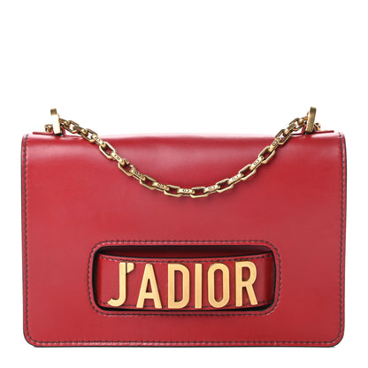 Christian Dior Calfskin J'Adior Chain Flap Bag Red 1 of 17