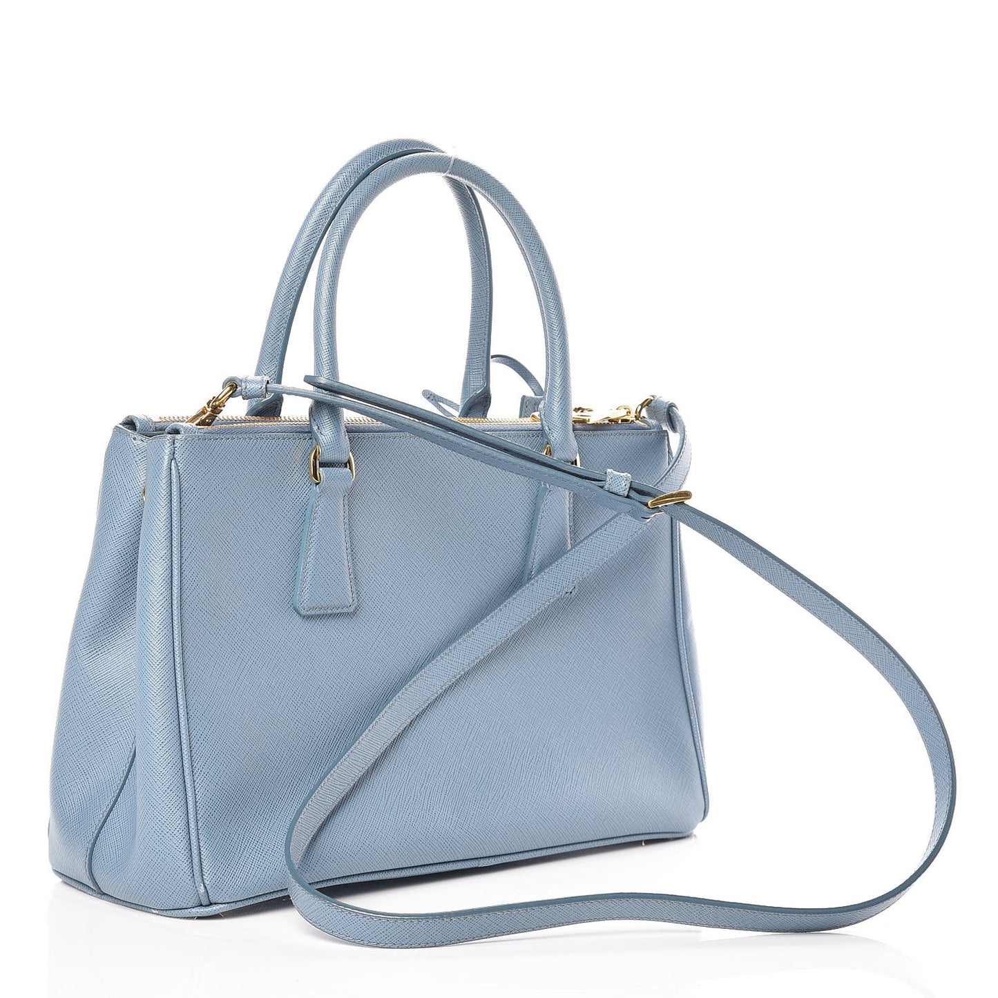 Saffiano Small Galleria Double Zip Tote Aviazione