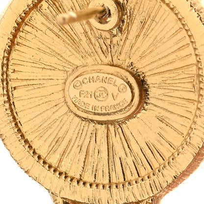 Chanel Pearl CC Tags Drop Earrings Gold 4 of 5