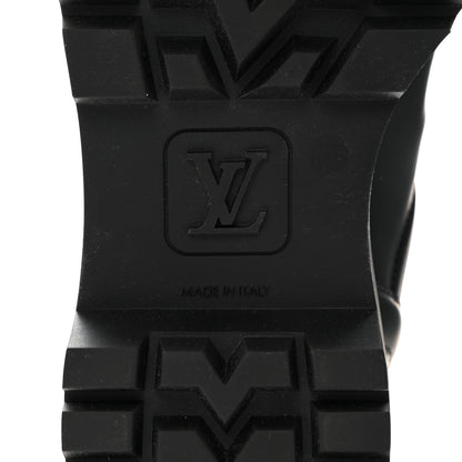 Louis Vuitton Rubber Calfskin Territory Flat Boots 36 Black 8 of 8