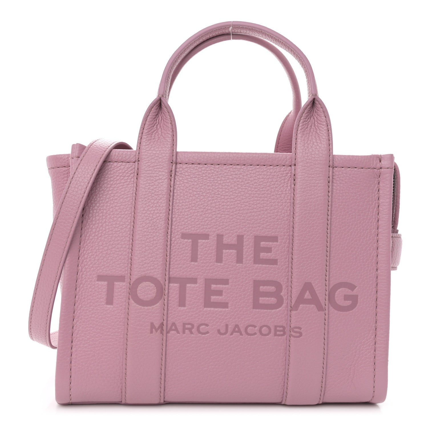 Marc Jacobs Grained Calfskin Medium The Tote Bag Lilas 1 of 11
