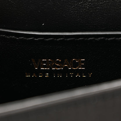 Versace Satin Crystal La Medusa Pouch On Chain Black 6 of 9
