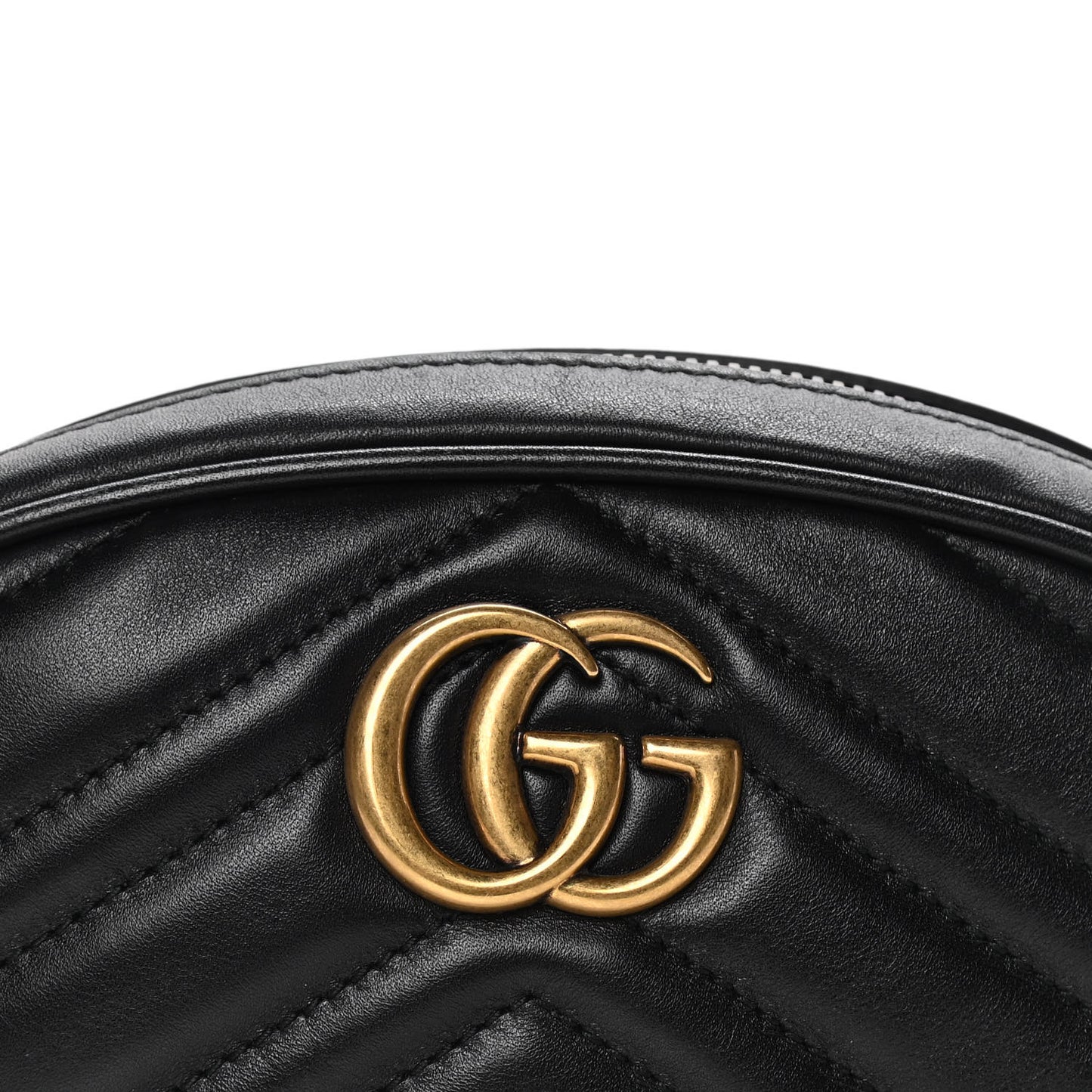 Calfskin Matelasse GG Marmont Belt Bag 70 28 Black