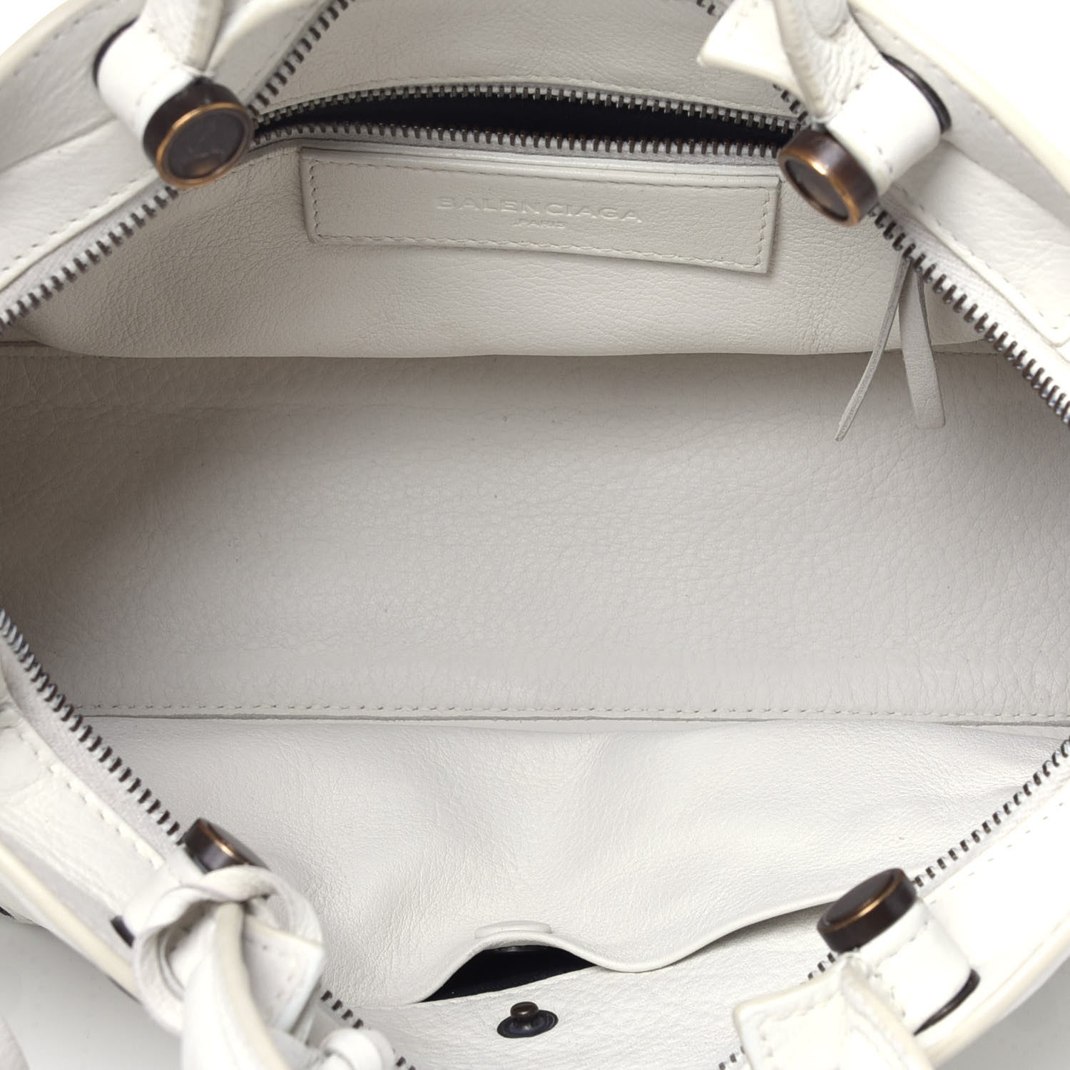 Balenciaga Veau Soyeux Perforated Blackout Hardware S City White 6 of 10