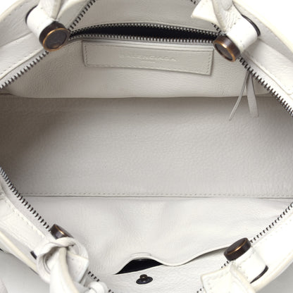 Balenciaga Veau Soyeux Perforated Blackout Hardware S City White 6 of 10