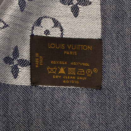 Louis Vuitton Monogram Denim Shawl Blue 5 of 5