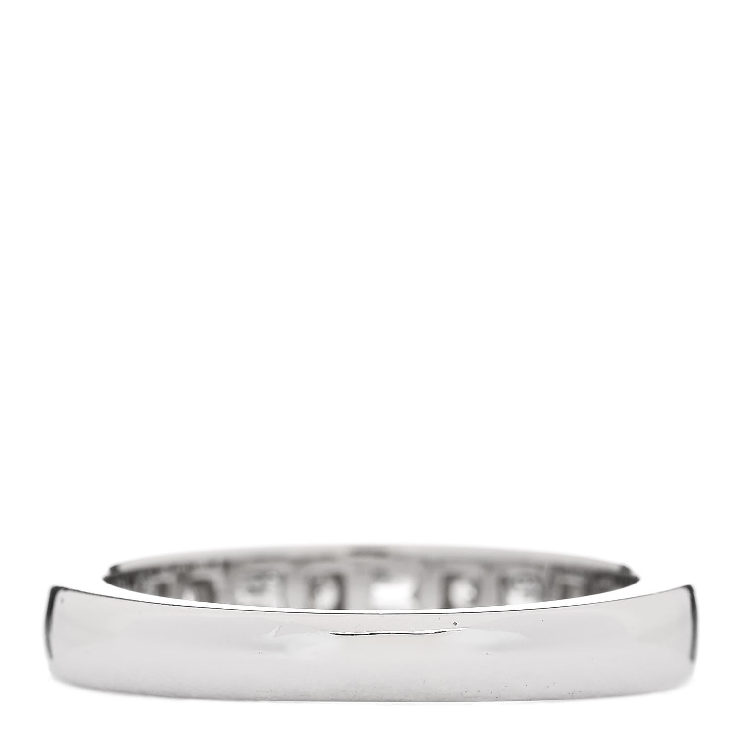 Tiffany Platinum Round Baguette Diamond 3mm Channel-Set Wedding Band Ring 53 6.25 3 of 5