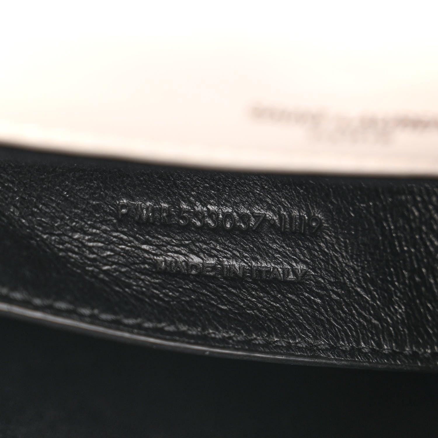 Saint Laurent Crinkled Calfskin Matelasse Monogram Baby Niki Chain Satchel Granite 8 of 23
