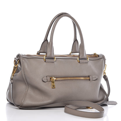 Prada Vitello Daino Shopping Satchel Argilla 3 of 18