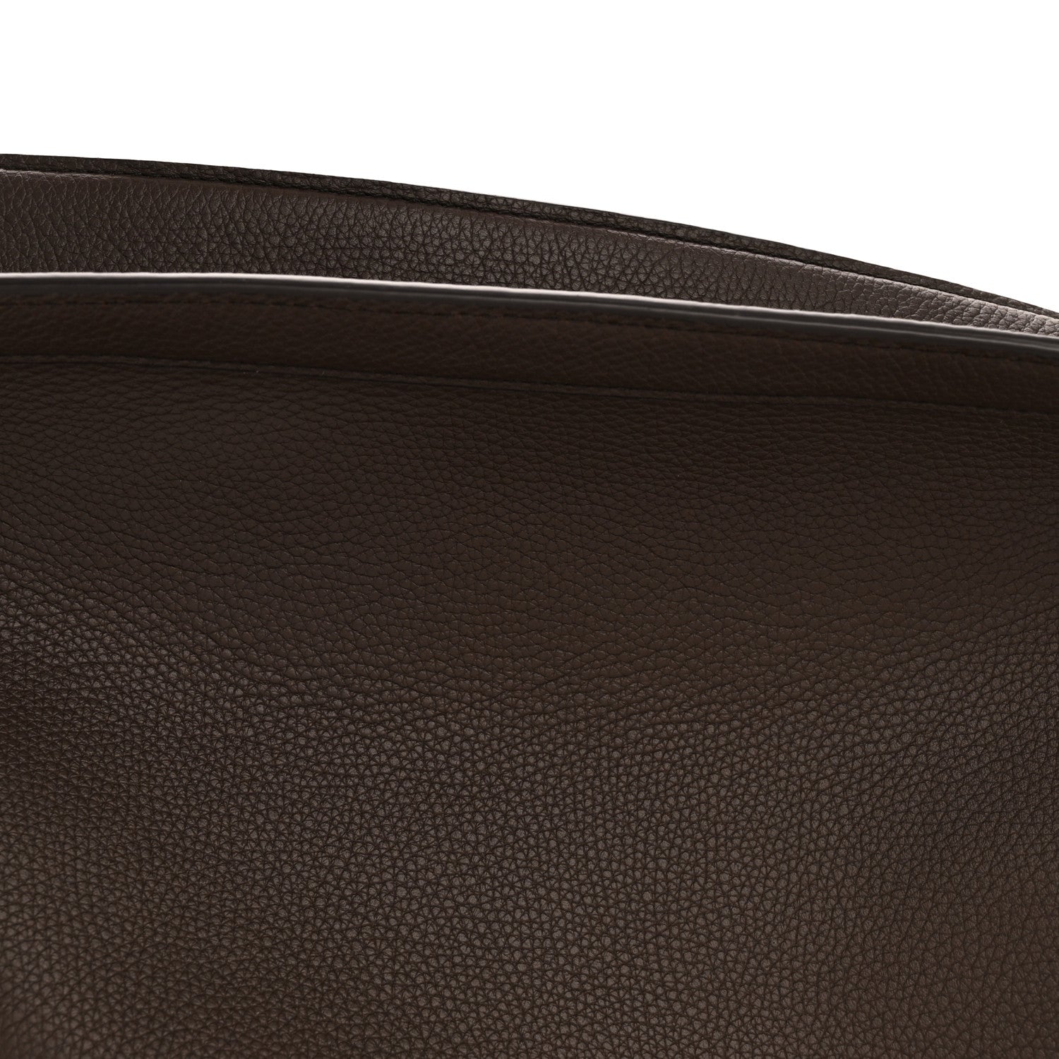 The Row Grained Calfskin Large Slouchy Banana Bag Brunette 8 of 11