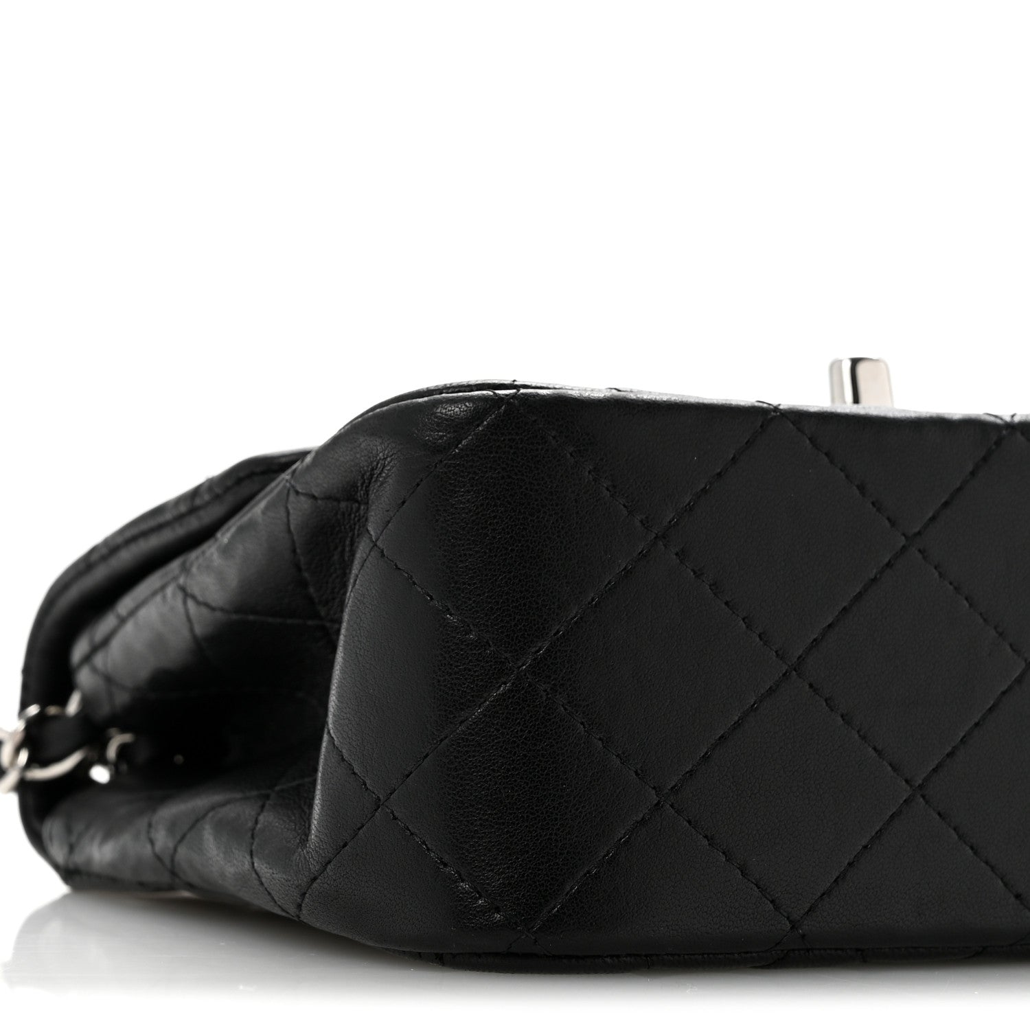 Chanel Lambskin Quilted Mini Square Flap Black 9 of 14