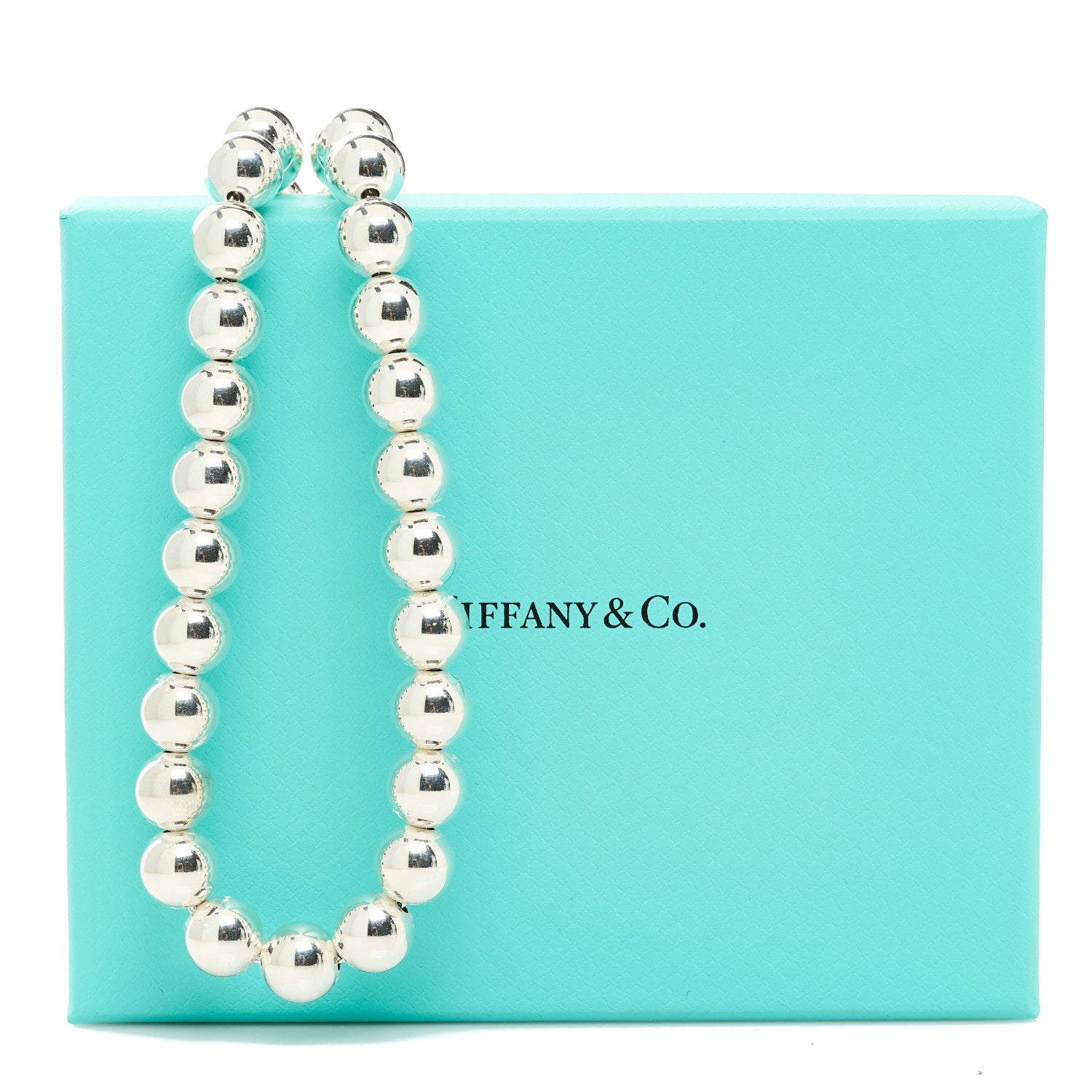 Tiffany Sterling Silver 10mm Hardwear Ball Necklace 6 of 6