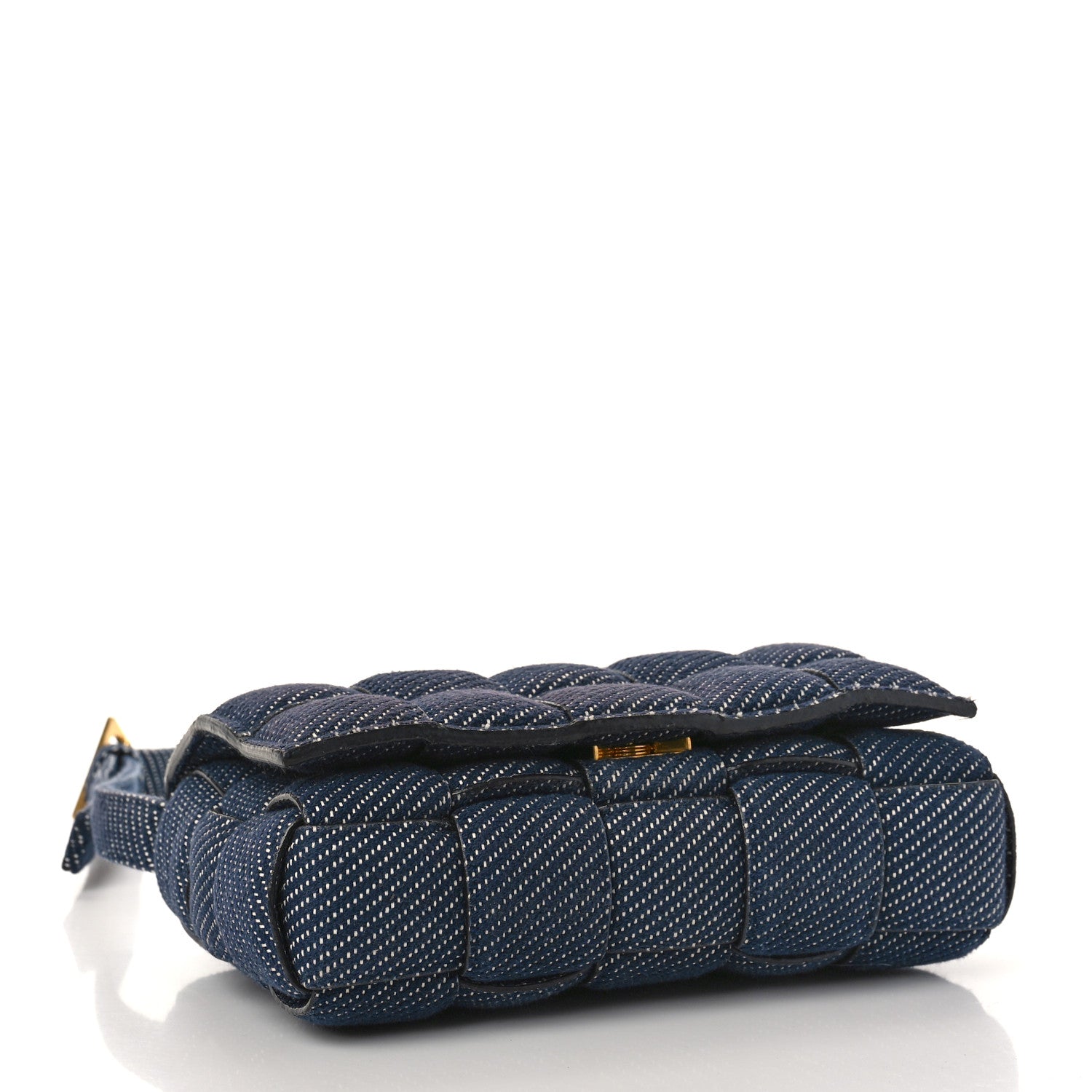 Bottega Veneta Denim Maxi Intrecciato Padded Cassette High Frequency Crossbody Bag Indigo 4 of 7