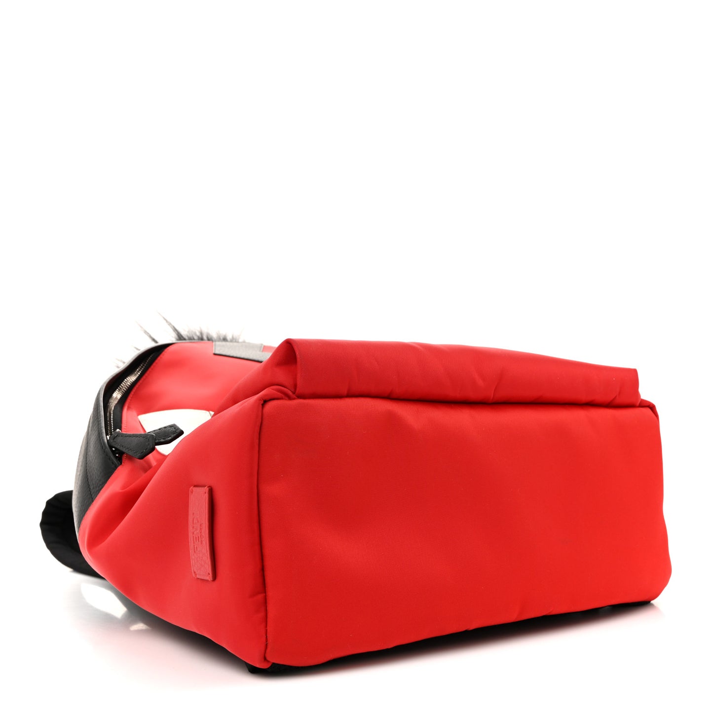 Nylon Vitello Elite Flamingo Fox Goat Fur Lightning Monster Eyes Backpack Rosso Black