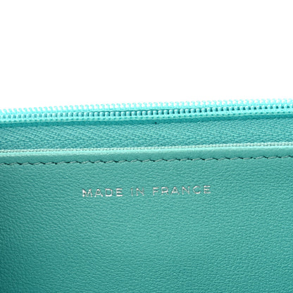 Chanel Lambskin Quilted Wallet On Chain WOC Turquoise 7 of 12