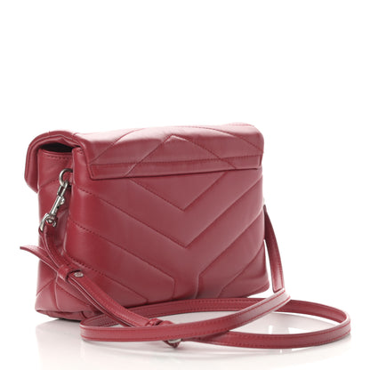 Saint Laurent Calfskin Y Quilted Monogram Toy Loulou Crossbody Bag New Lipstick 3 of 14