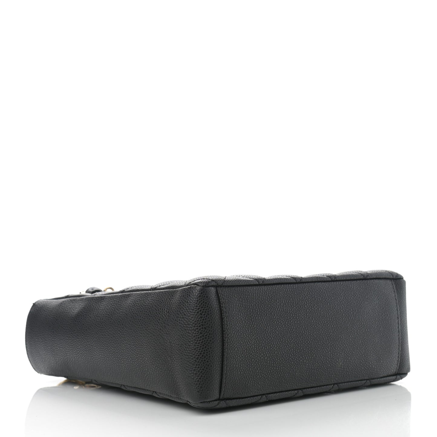 Caviar Quilted Petit Shopping Tote PST Black