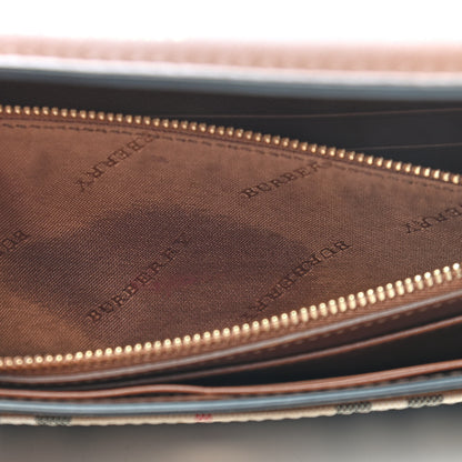 Burberry Calfskin Horseferry Check Henley Wallet On Chain Tan 14 of 14