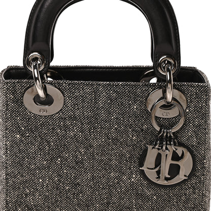 Christian Dior Tweed Mini Lady Dior Black 8 of 10