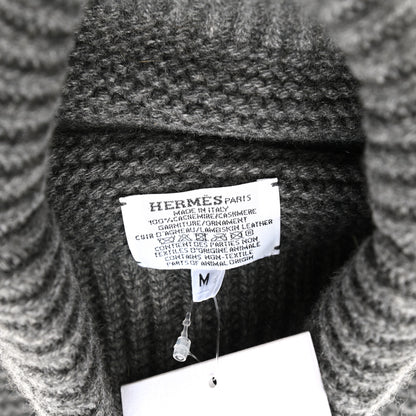 Hermes Cashmere Beanie Hat M Gris Chine 5 of 5
