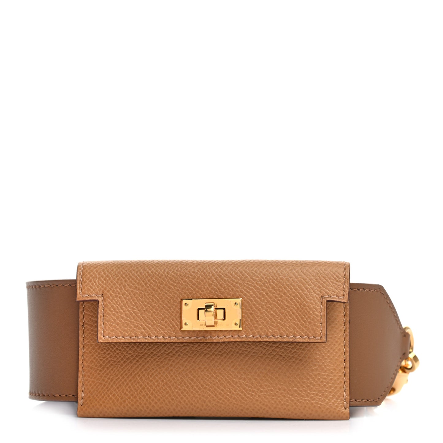 Swift Epsom Pocket Kelly Shoulder Strap Alezan Biscuit