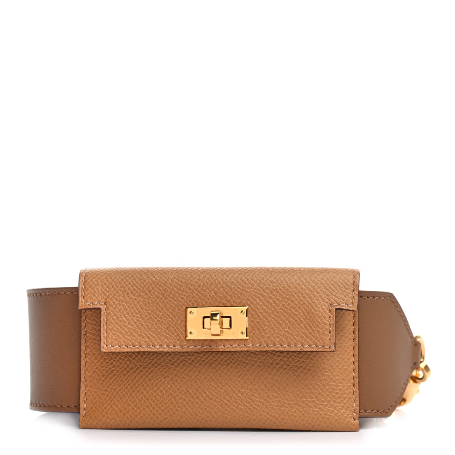 Hermes Swift Epsom Pocket Kelly Shoulder Strap Alezan Biscuit 1 of 5