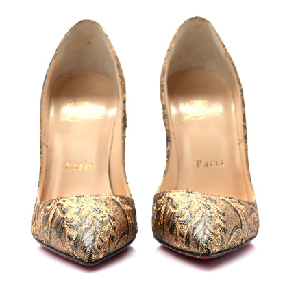 Christian Louboutin Brocade So Kate 100 35.5 Bronze 2 of 8