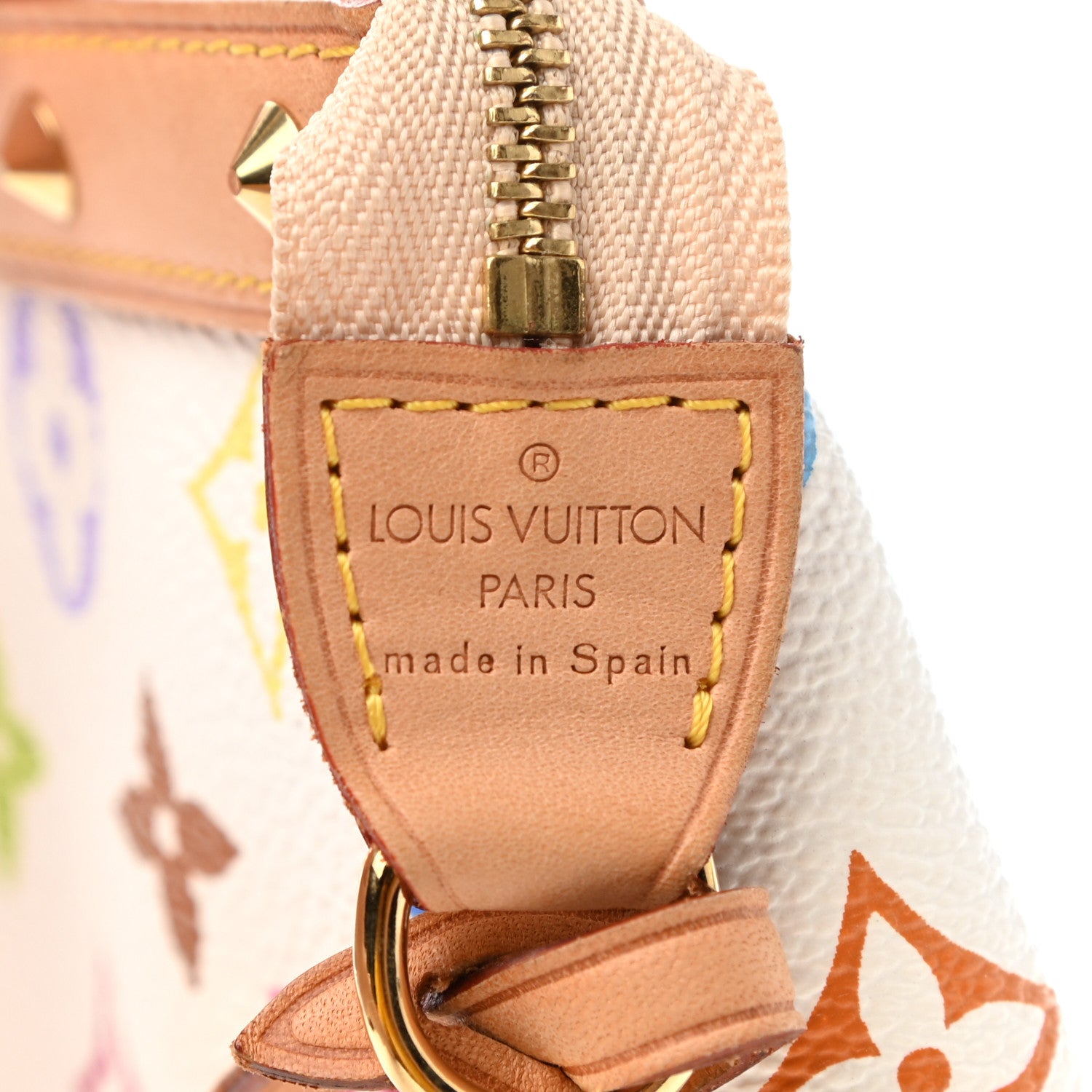 Louis Vuitton Monogram Multicolor Pochette Accessories White 5 of 7