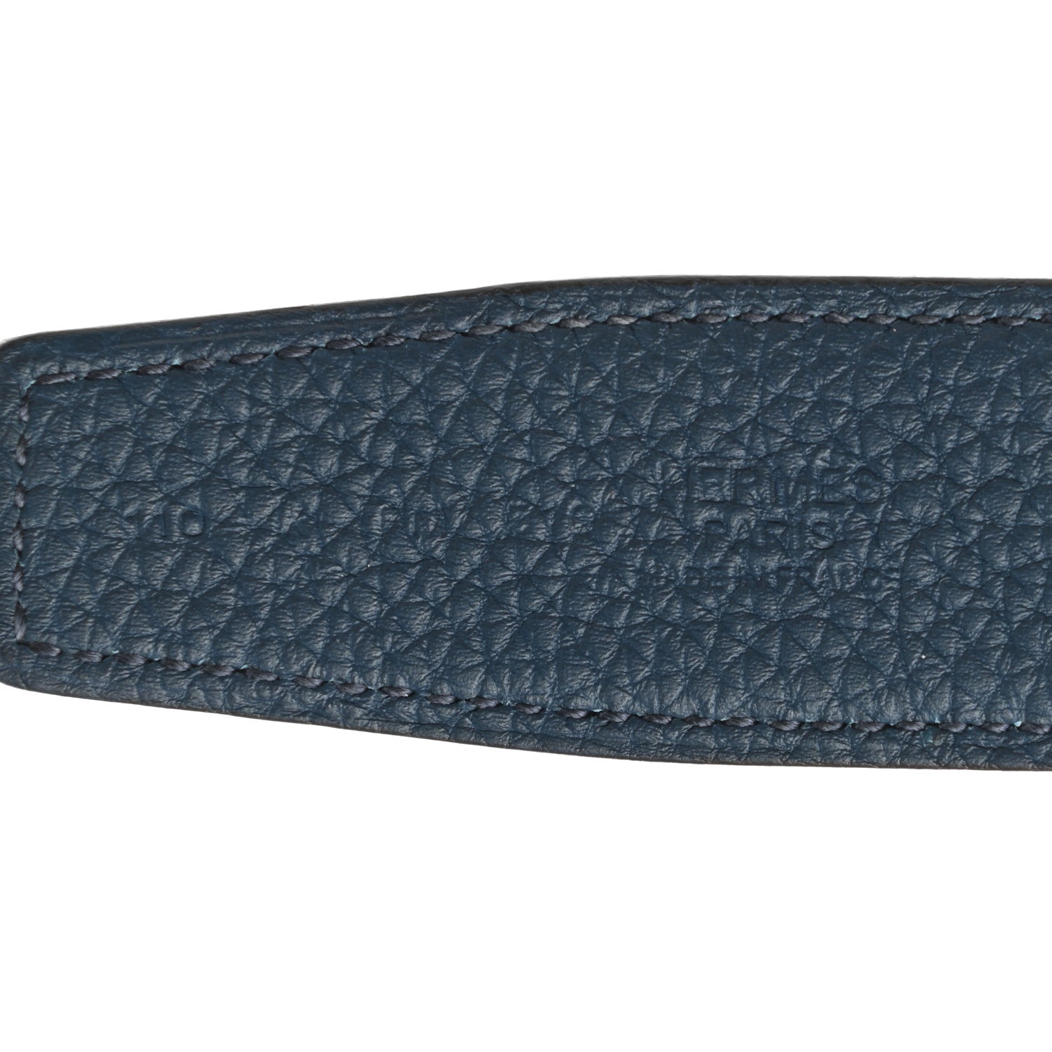 Hermes Box Togo Matte Alligator 32mm Quizz H Belt 110 Black Bleu De Prusse 5 of 6