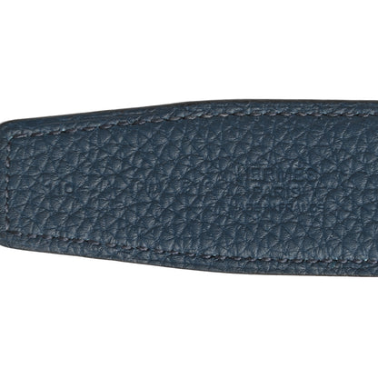 Hermes Box Togo Matte Alligator 32mm Quizz H Belt 110 Black Bleu De Prusse 5 of 6