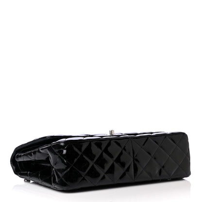 Chanel Patent Quilted Jumbo Double Flap Black 4 of 5