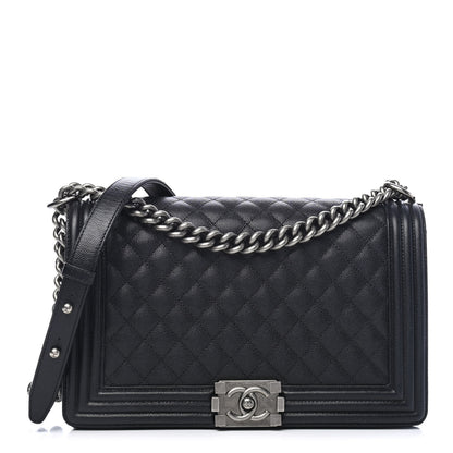 Chanel Caviar Quilted New Medium Boy Flap Black 1 of 5